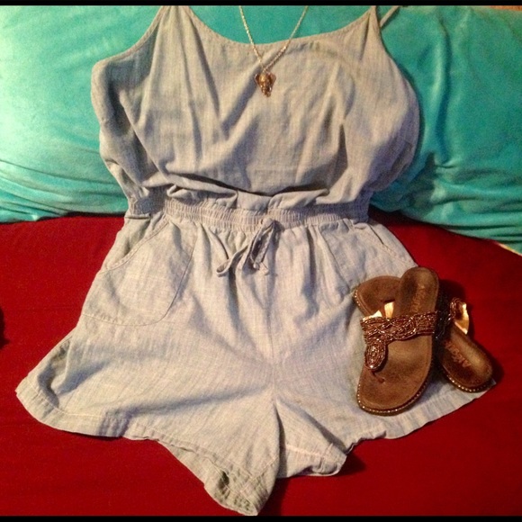 Forever 21 Pants - Chambray romper
